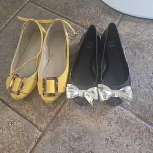 Melissa Black Shoes and JANIE AND JACK yellow Shoes